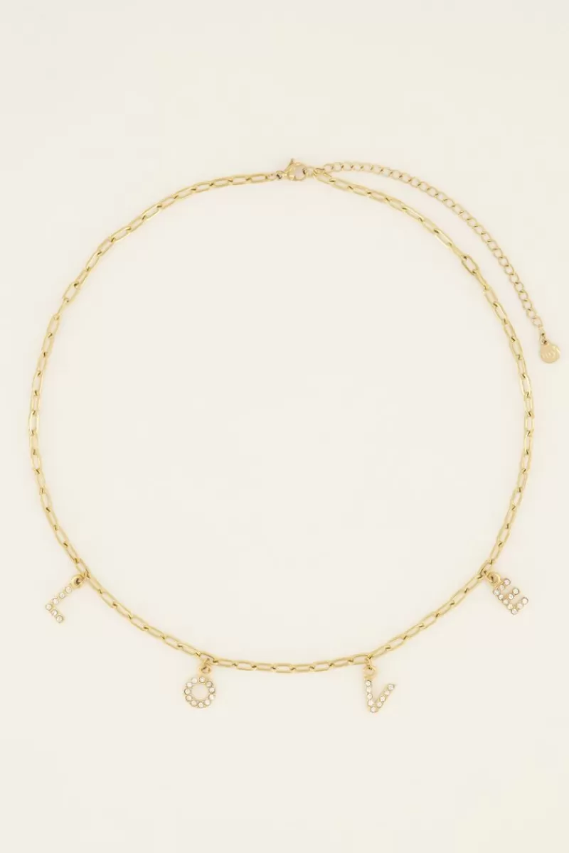 My Jewellery Chaîne Avec Lettres Love Et Strass