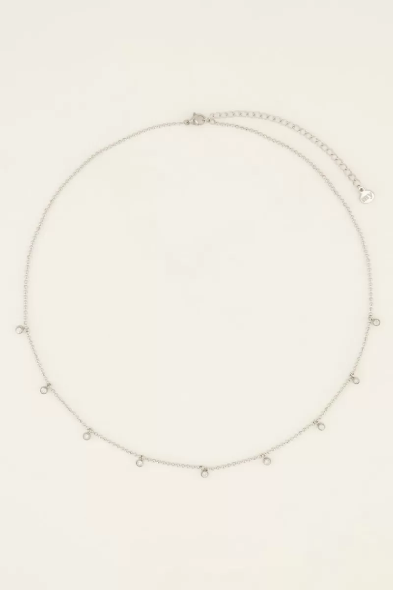 My Jewellery Chaîne Avec Petites Boules Et Pierres Transparentes