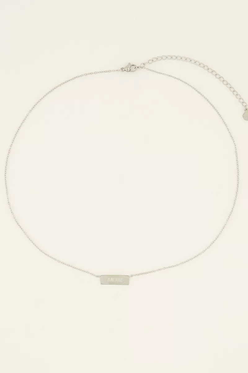 My Jewellery Chaîne Avec Plaque Amour