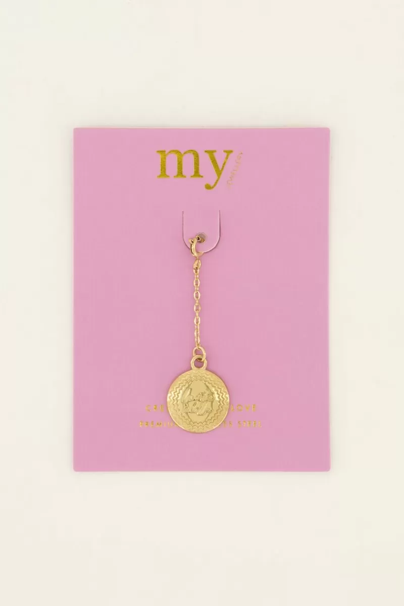 My Jewellery Charm Médaillon Doré "la Vita è Bella" Pour Bikini
