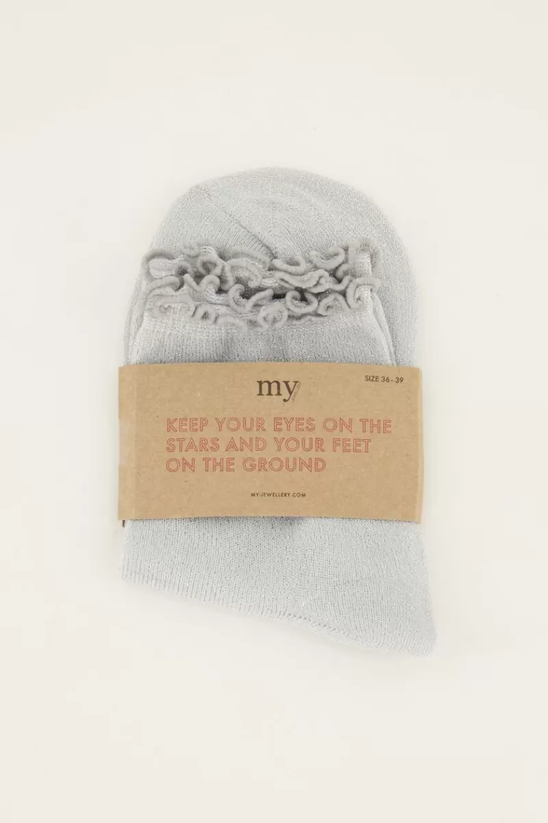 My Jewellery Chaussettes es Avec Lurex Et Volants