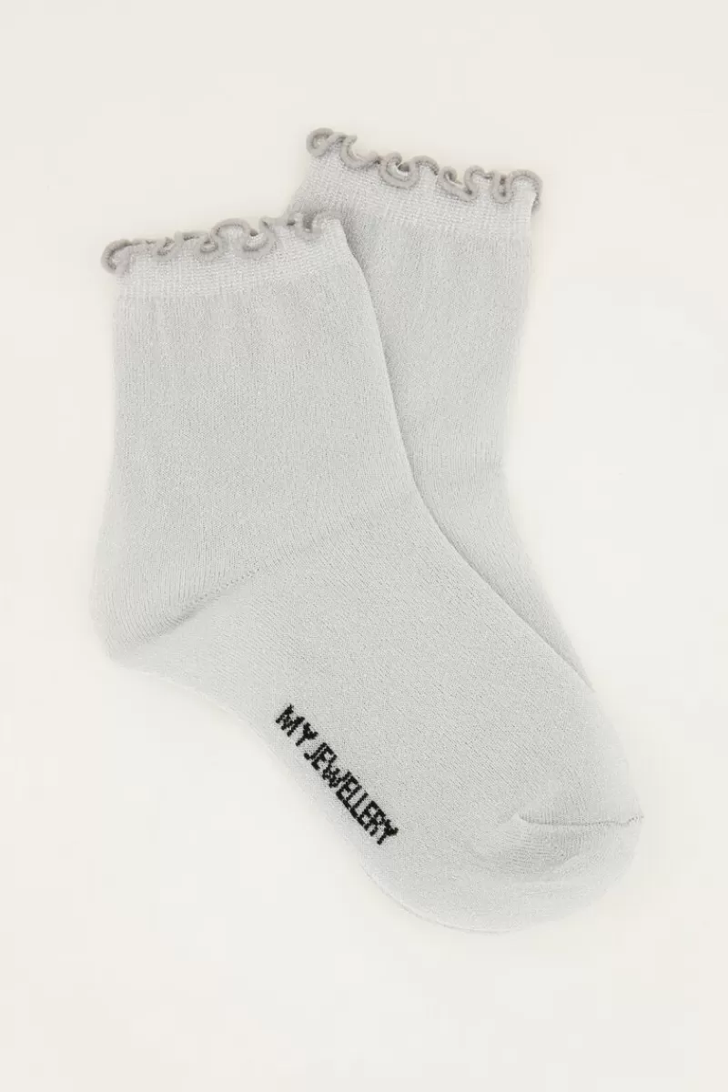 My Jewellery Chaussettes es Avec Lurex Et Volants