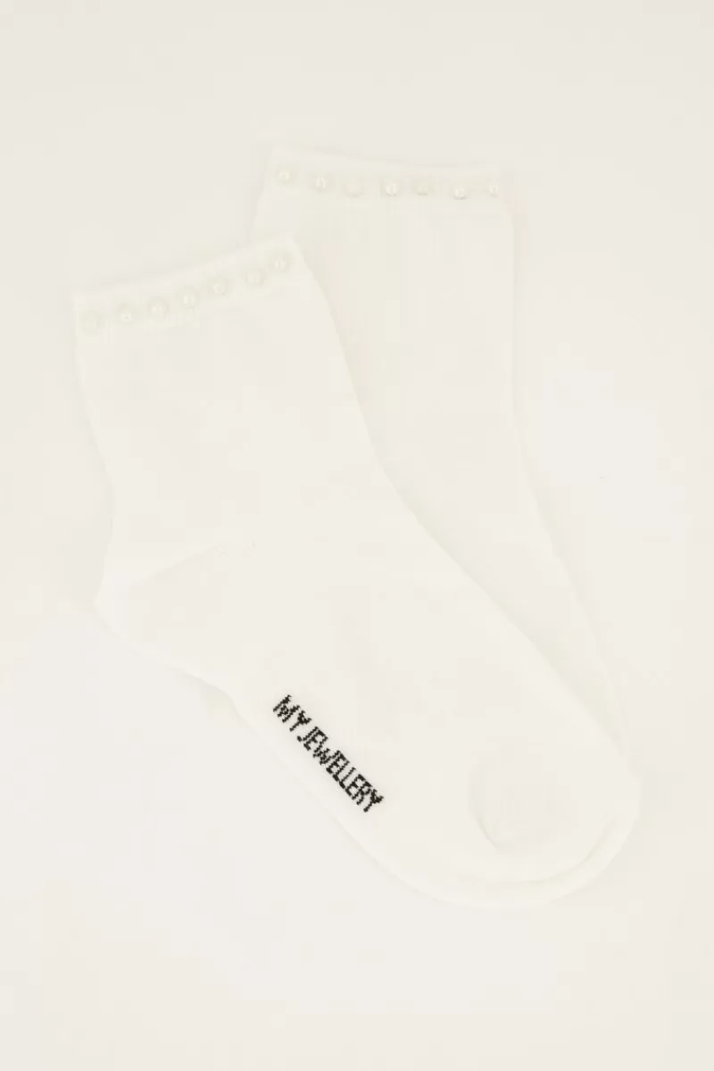 My Jewellery Chaussettes hes Avec Détails En Perles