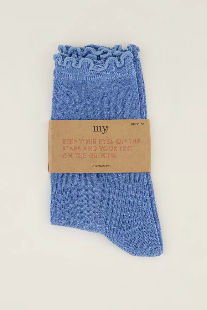 My Jewellery Chaussettes es Avec Lurex Et Volants