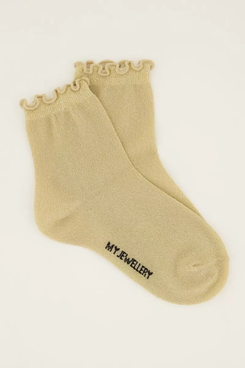 My Jewellery Chaussettes es Avec Lurex Et Volants