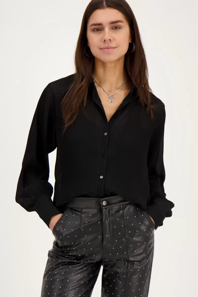 My Jewellery Chemise Noire Plissée Oversize