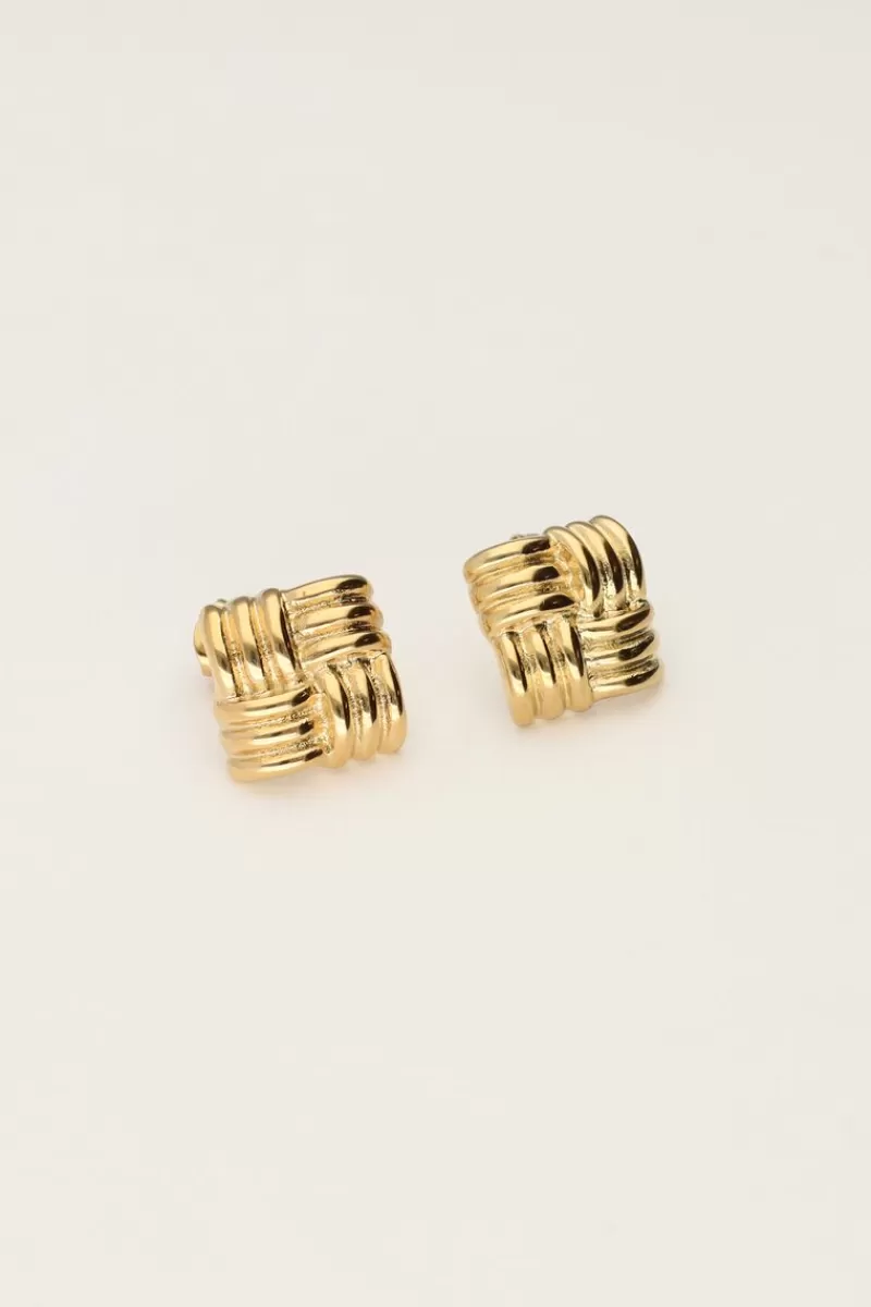 My Jewellery Clous Carrés Tissés