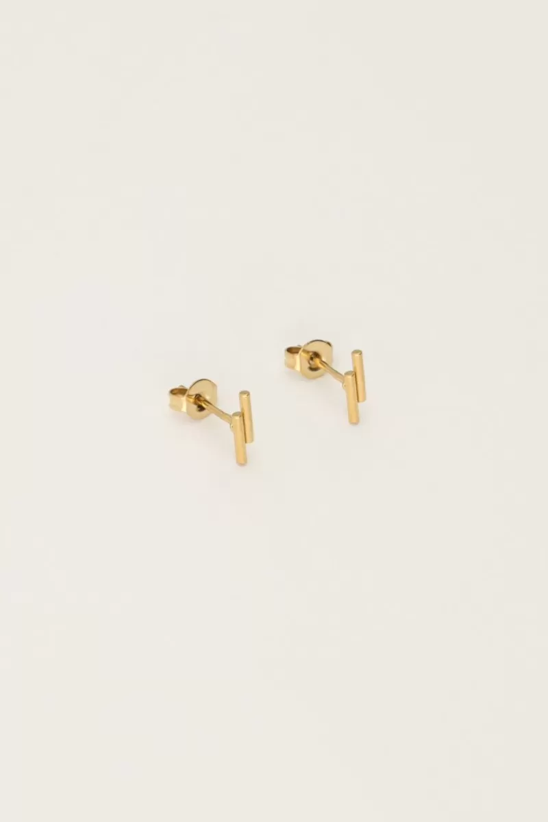 My Jewellery Clous D’oreilles Deux Barres