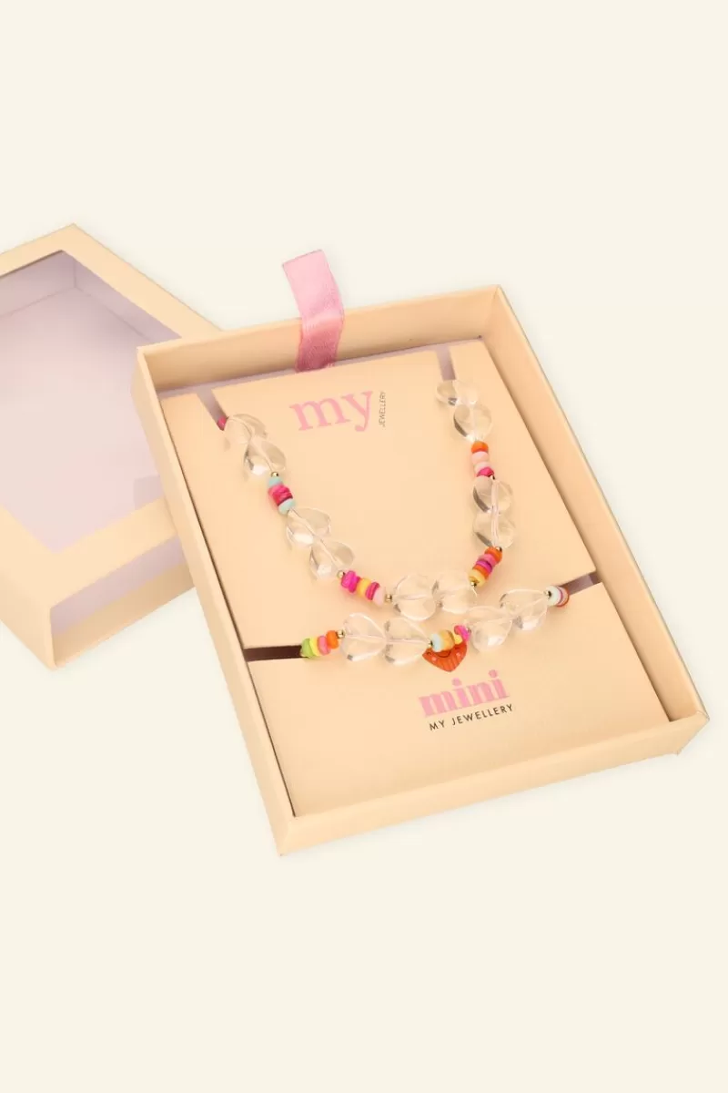 My Jewellery Coffret Cadeau Pour Enfants Collier Et Bracelet Coeur
