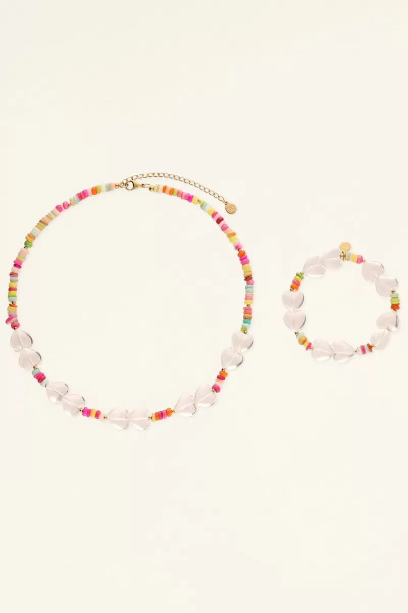 My Jewellery Coffret Cadeau Pour Enfants Collier Et Bracelet Coeur