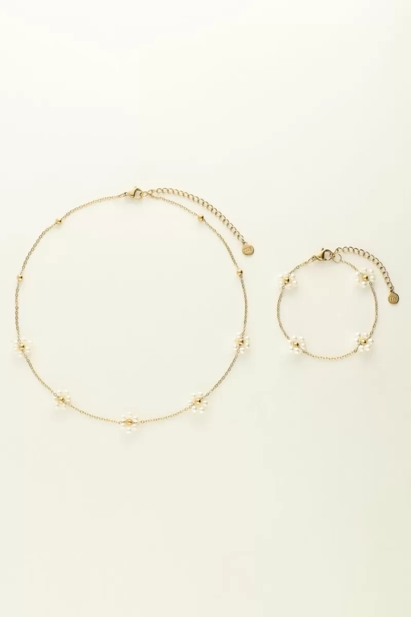 My Jewellery Coffret Cadeau Pour Enfants Collier Et Bracelet Fleurs