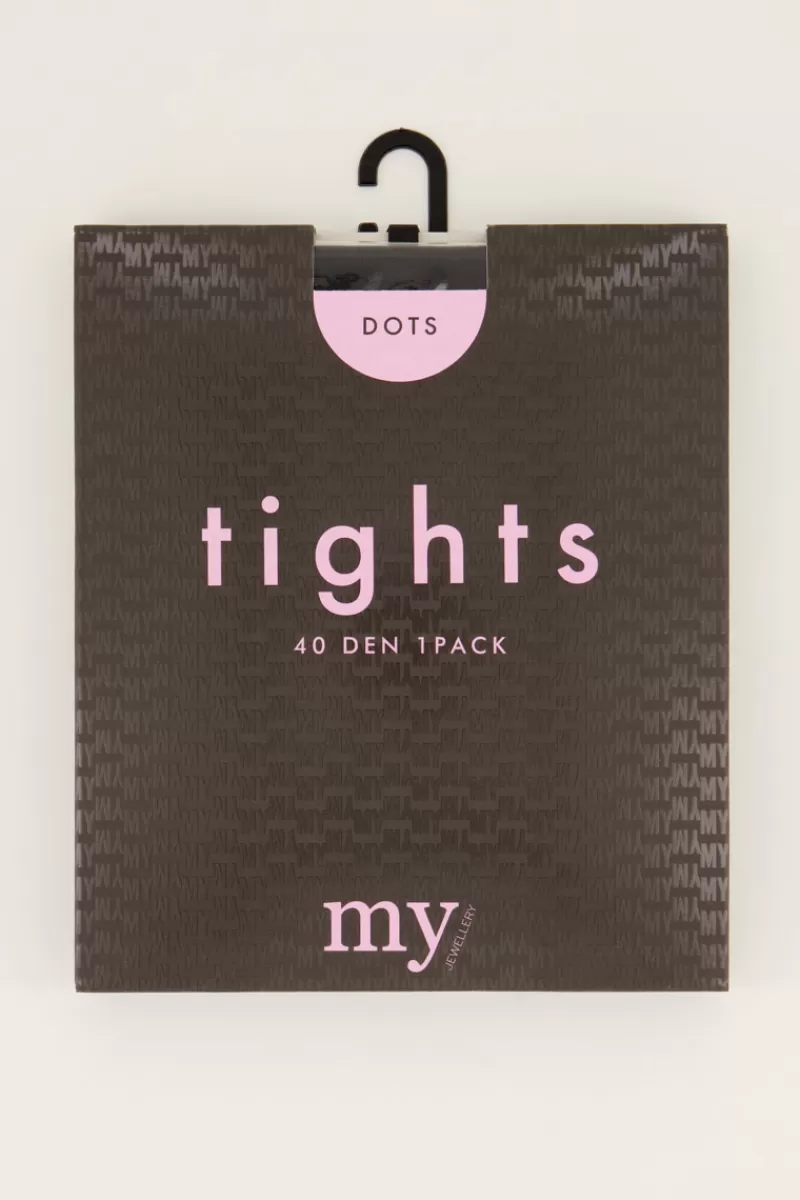 My Jewellery Collants 40 deniers à Pois