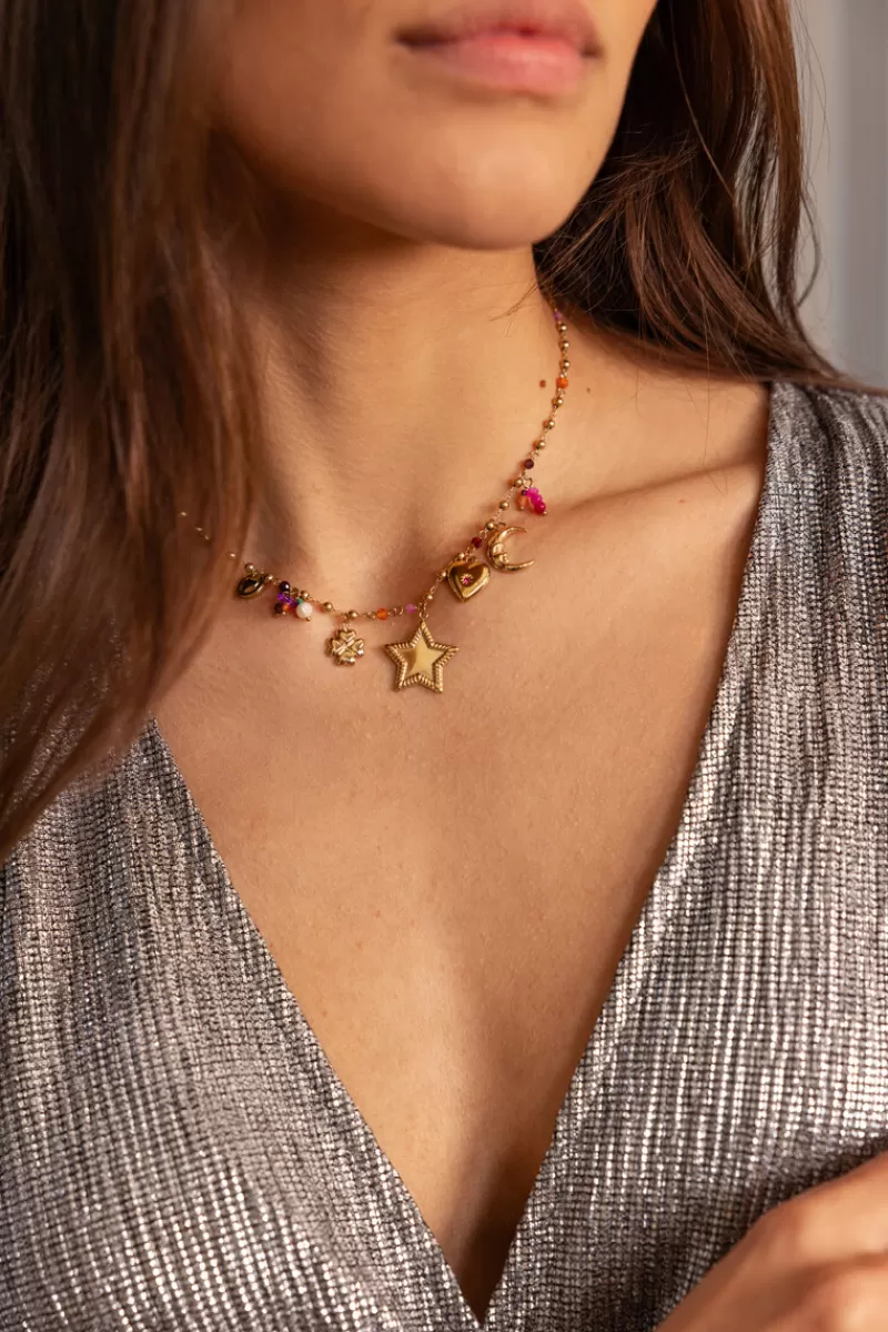 My Jewellery Collier à Charms Starry Avec étoile Et Perles