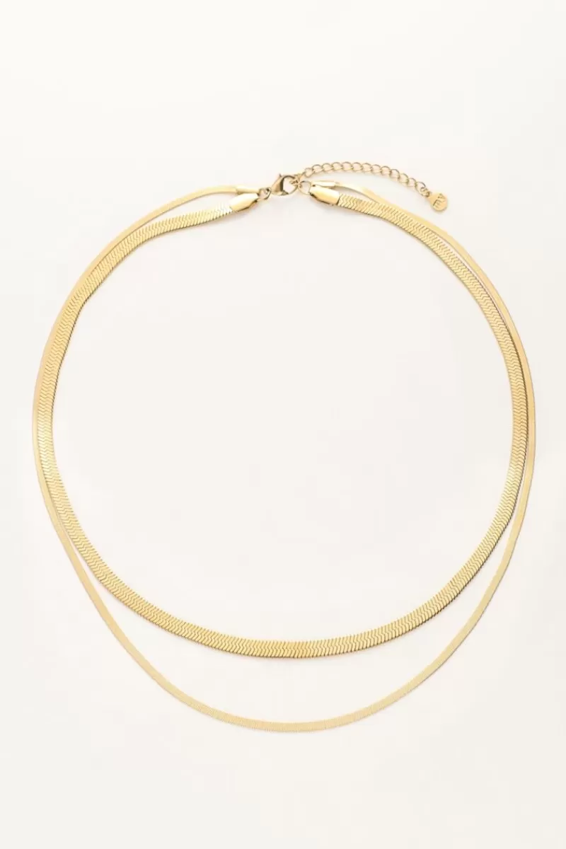 My Jewellery Collier à Double Maillon Plat