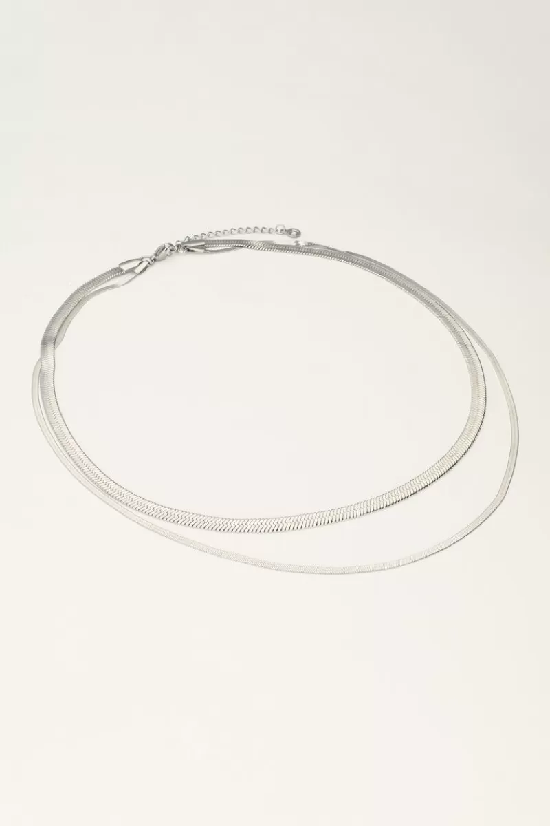 My Jewellery Collier à Double Maillon Plat