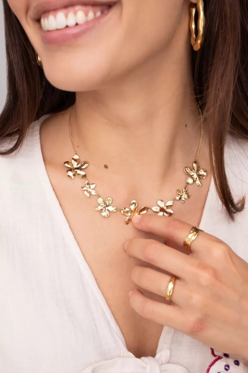 My Jewellery Collier à Fleurs Plates