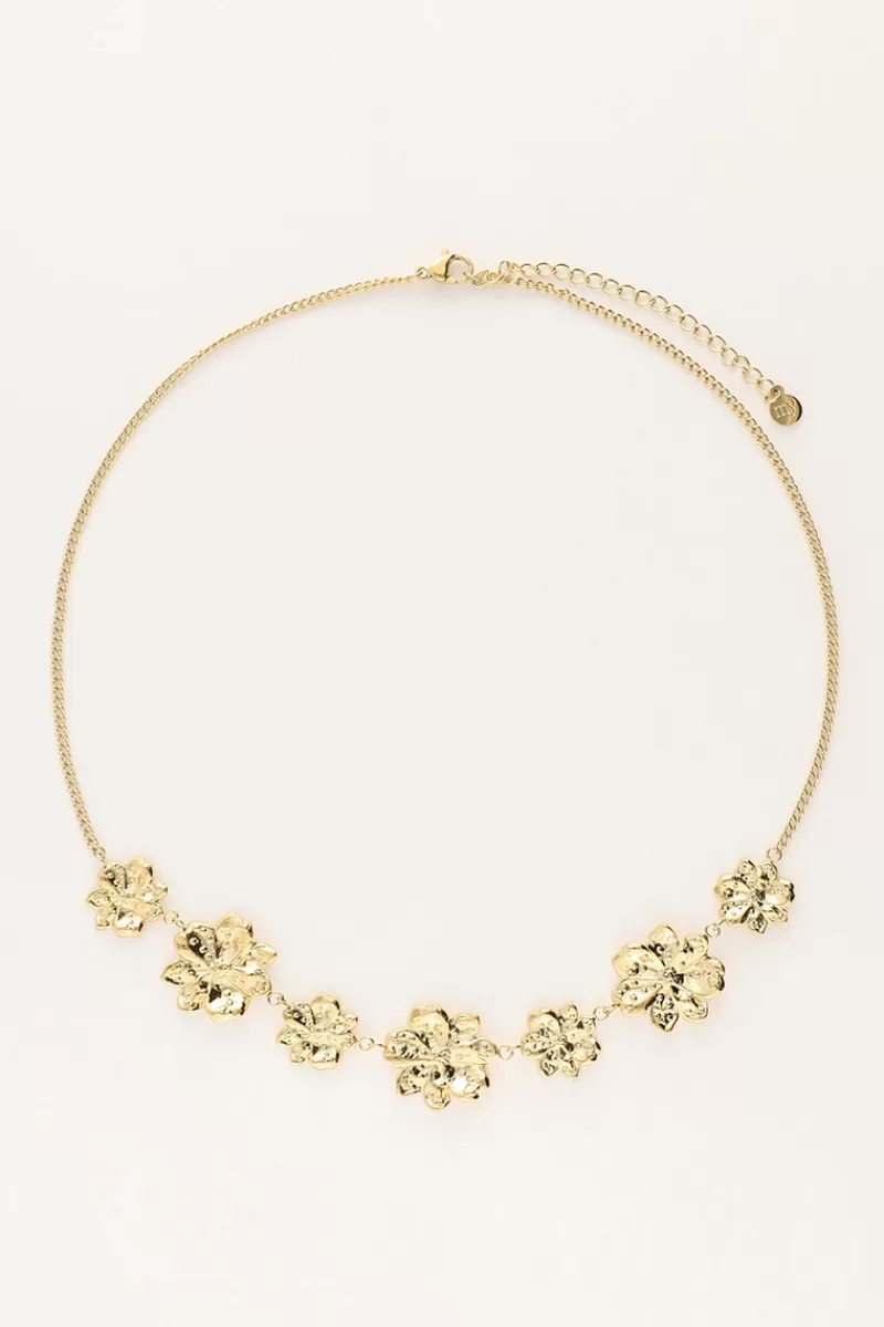 My Jewellery Collier à Fleurs Texturées
