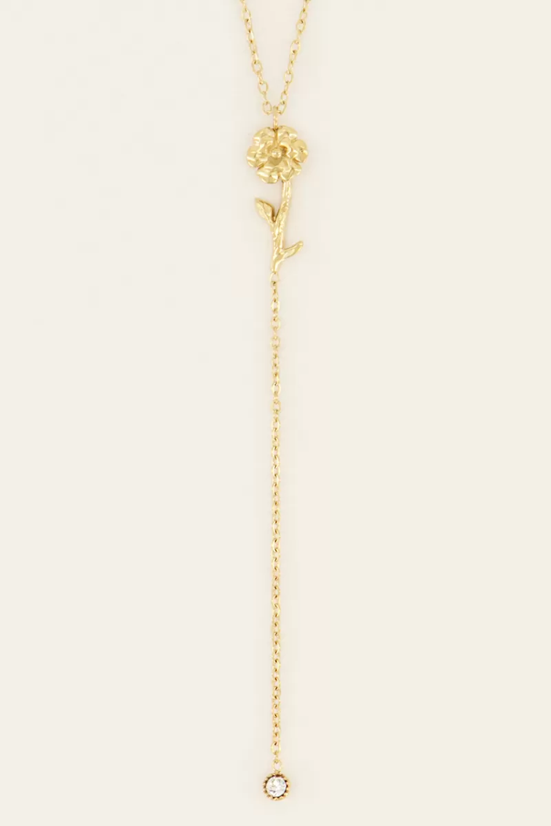 My Jewellery Collier à Pendentif Et Strass Birth Flower