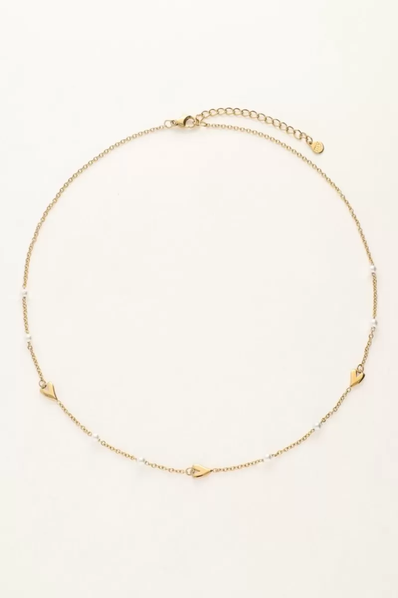 My Jewellery Collier Avec Coeurs Et Perles