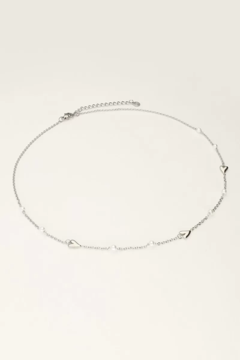 My Jewellery Collier Avec Coeurs Et Perles