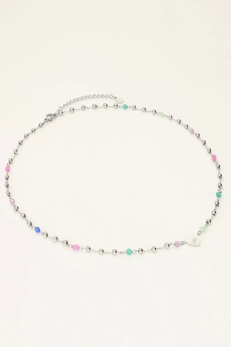 My Jewellery Collier Avec Cœur Et Perles Vertes