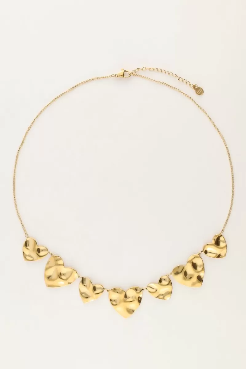 My Jewellery Collier Avec Cœurs Plats