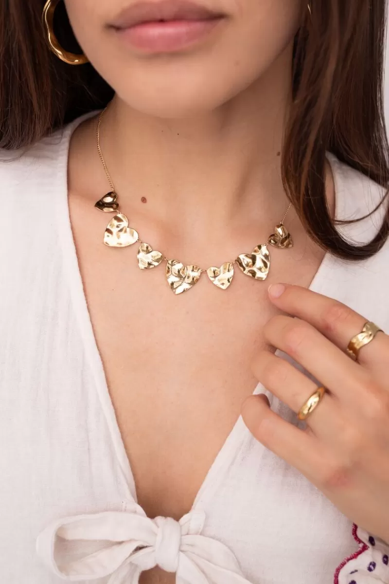My Jewellery Collier Avec Cœurs Plats