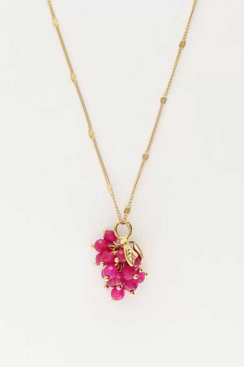 My Jewellery Collier Avec Grappe De Raisin Fuchsia