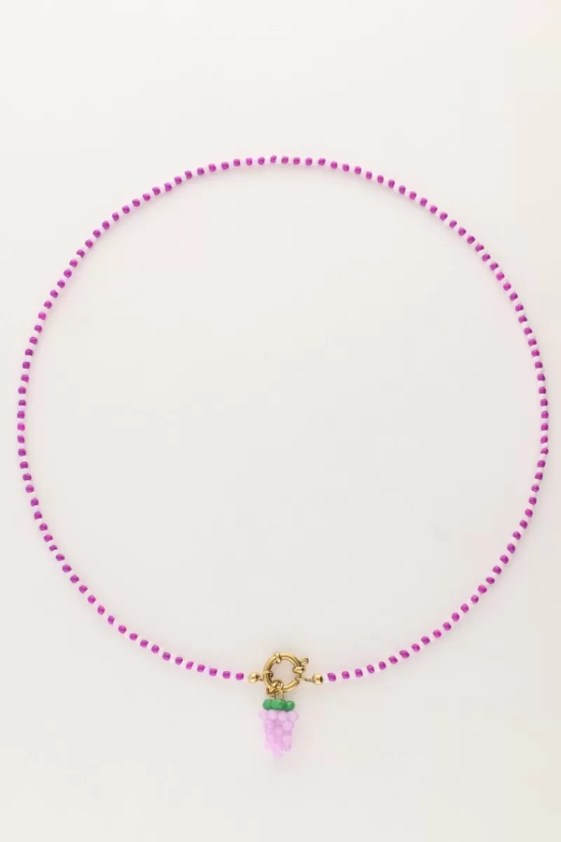 My Jewellery Collier Avec Grappe De Raisin Violet