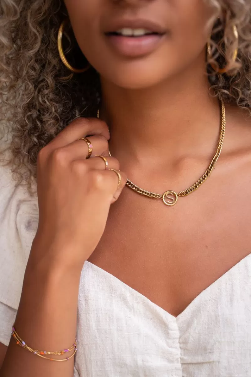 My Jewellery Collier Avec Initiale Chunky