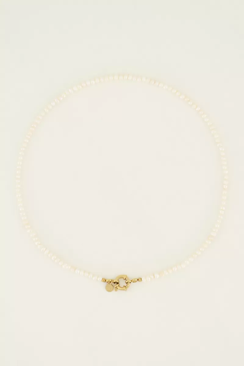 Homme My Jewellery Collier Avec Perles Nacrées Et Fermoir