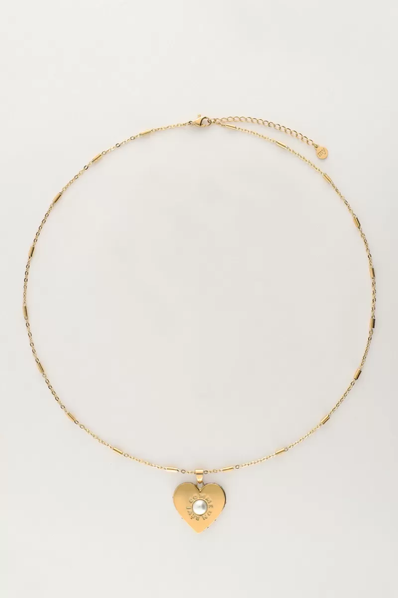 My Jewellery Collier Avec Un Grand Cœur Et Une Perle