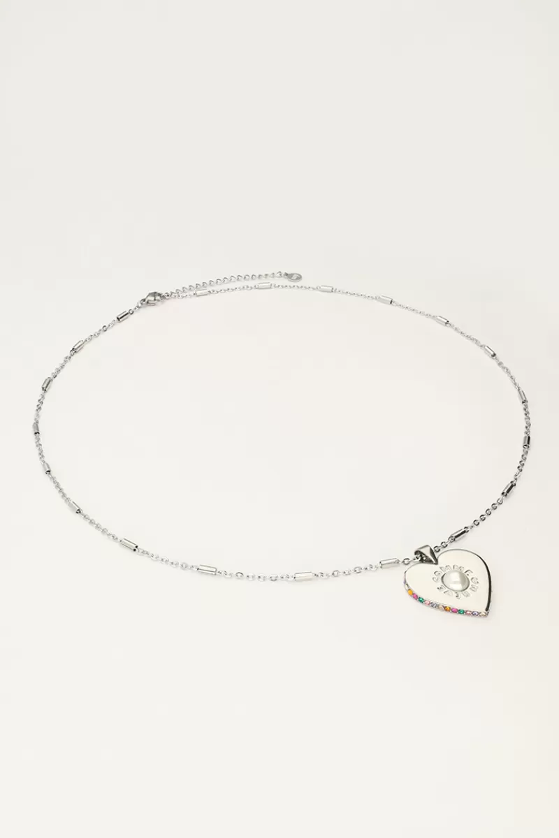 My Jewellery Collier Avec Un Grand Cœur Et Une Perle