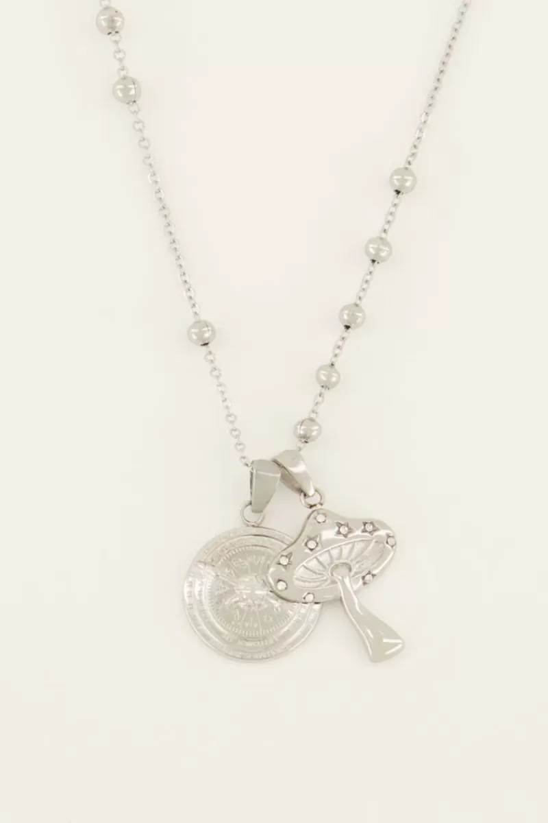 My Jewellery Collier Bold Spirit Avec Boussole & Champignon