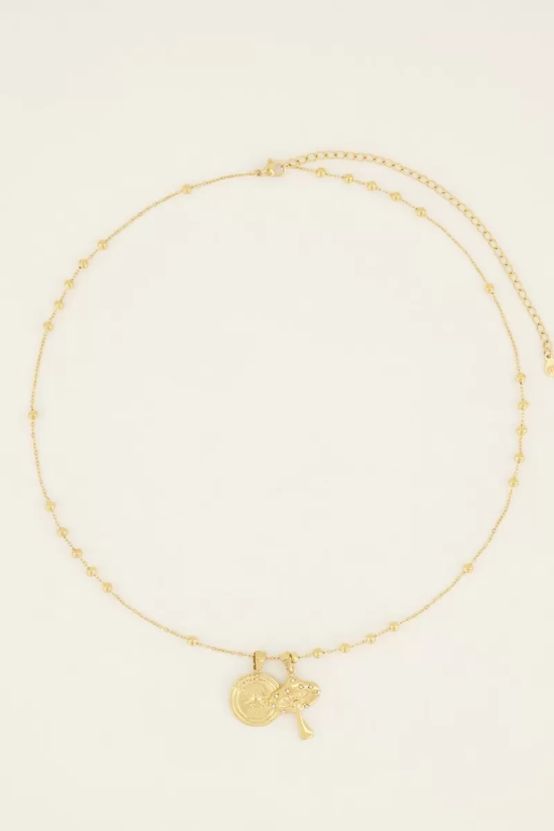 My Jewellery Collier Bold Spirit Avec Boussole & Champignon