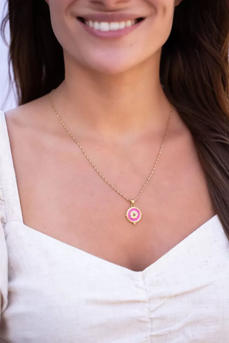 My Jewellery Collier Casa Fiore Avec Pendentif Fleur Jaune