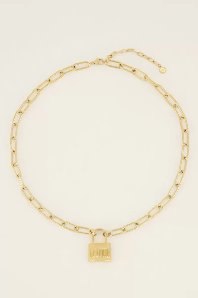 My Jewellery Collier Chaîne Avec Cadenas L’amour