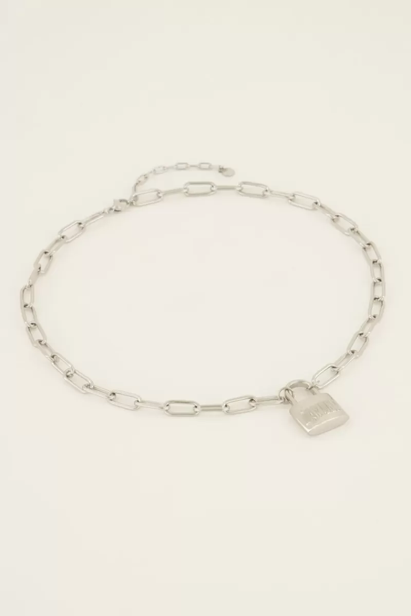 My Jewellery Collier Chaîne Avec Cadenas L’amour