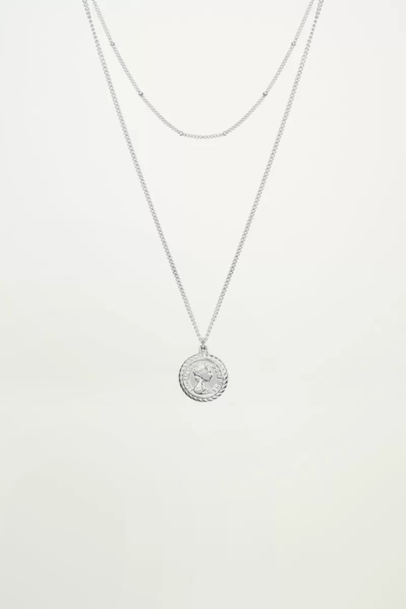 My Jewellery Collier Chaîne Double Avec Pièces