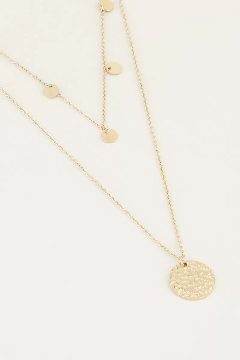 My Jewellery Collier Chaîne Double Avec Pièces