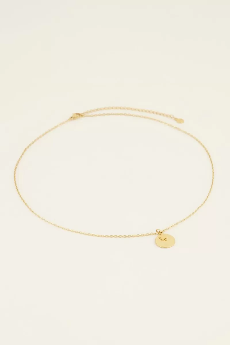 My Jewellery Collier Chaîne Médaillon "clover" Et Trèfle