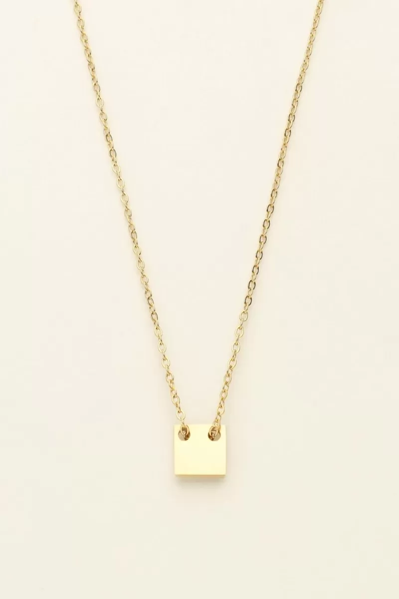 My Jewellery Collier Chaîne Pendentif Carré