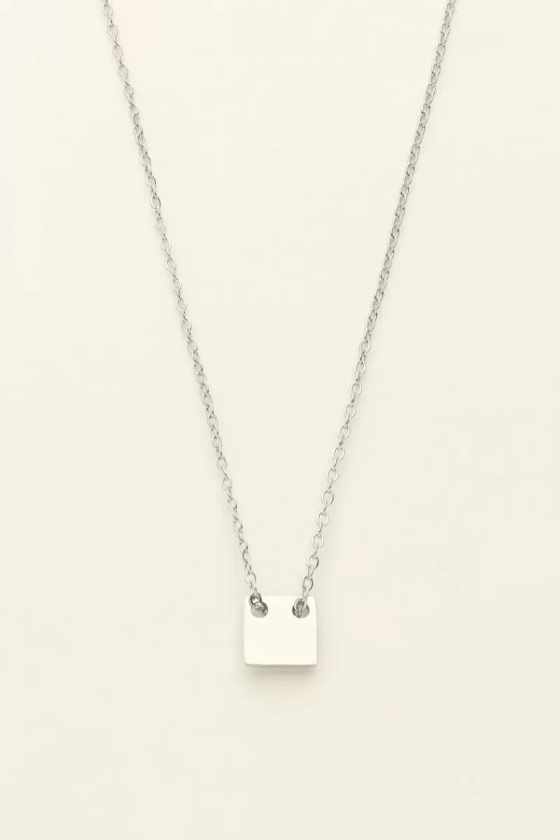 My Jewellery Collier Chaîne Pendentif Carré