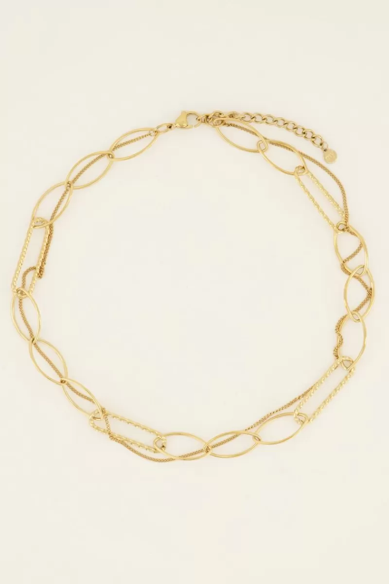 My Jewellery Collier Chaînes Deux Rangs