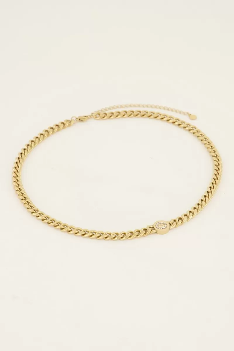 My Jewellery Collier Chunky Chain Avec Smiley