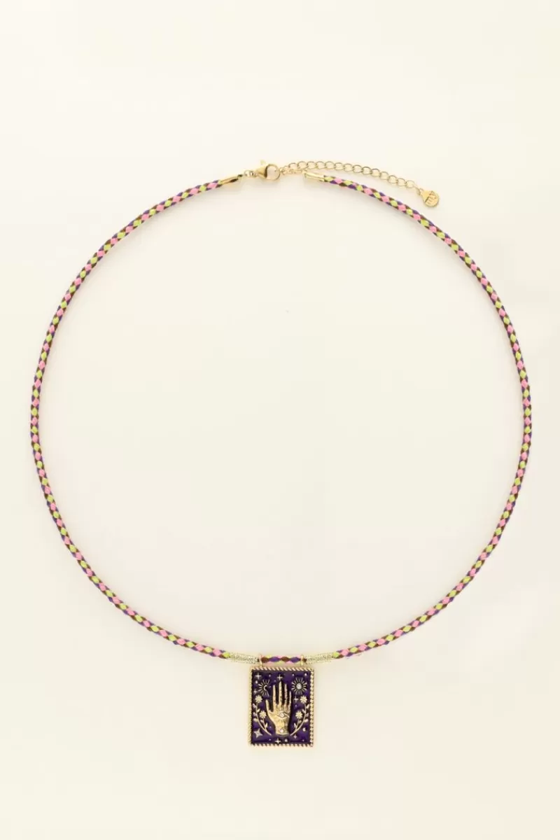 My Jewellery Collier Cordon à Pendentif Violet Mystic