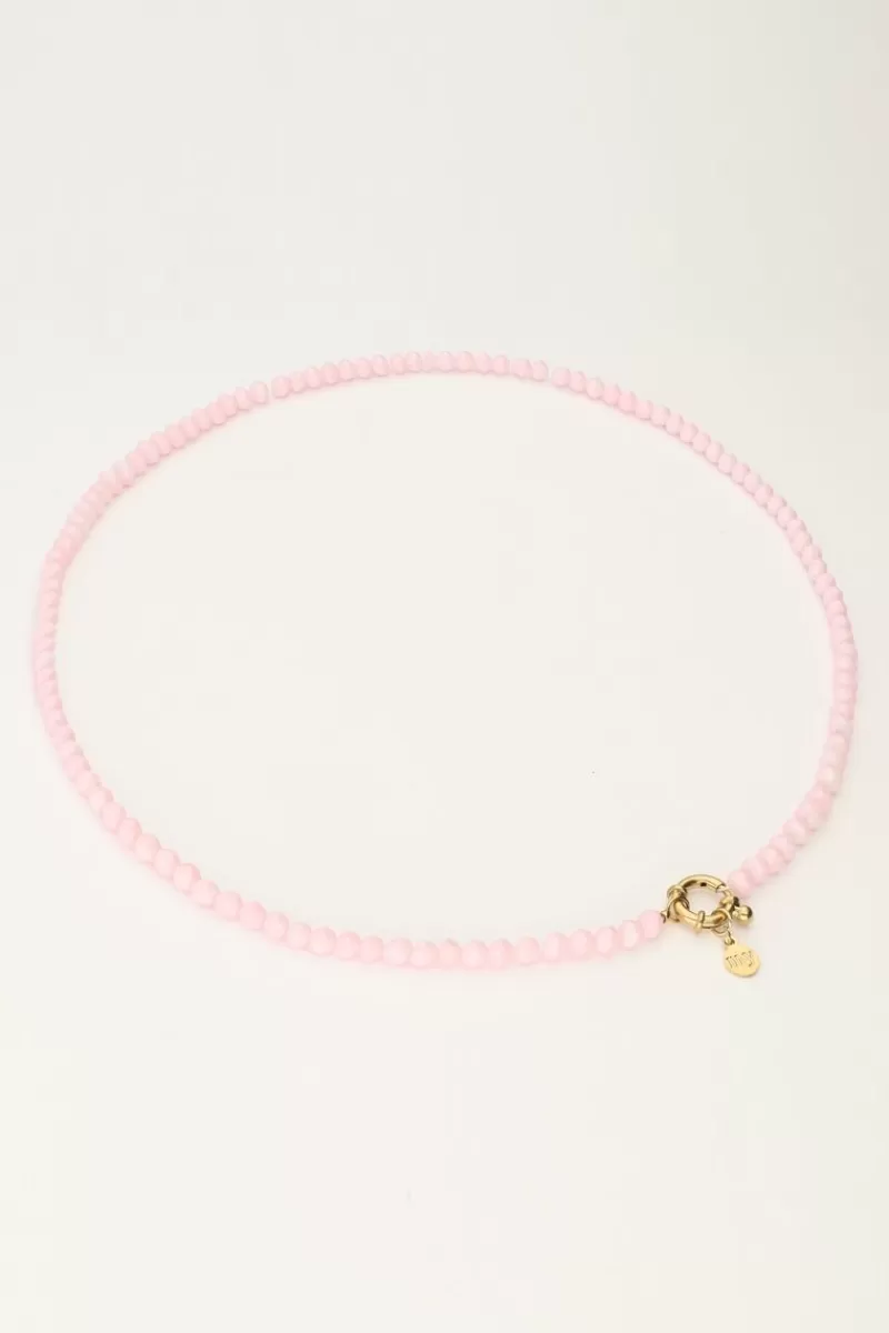 My Jewellery Collier De Perles Rose Pâle Avec Fermoir