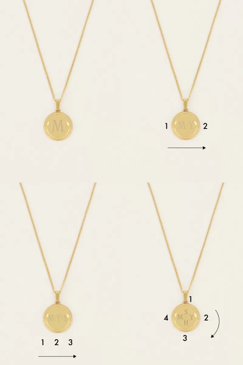 My Jewellery Collier Long Et Médaillon à Graver Atelier