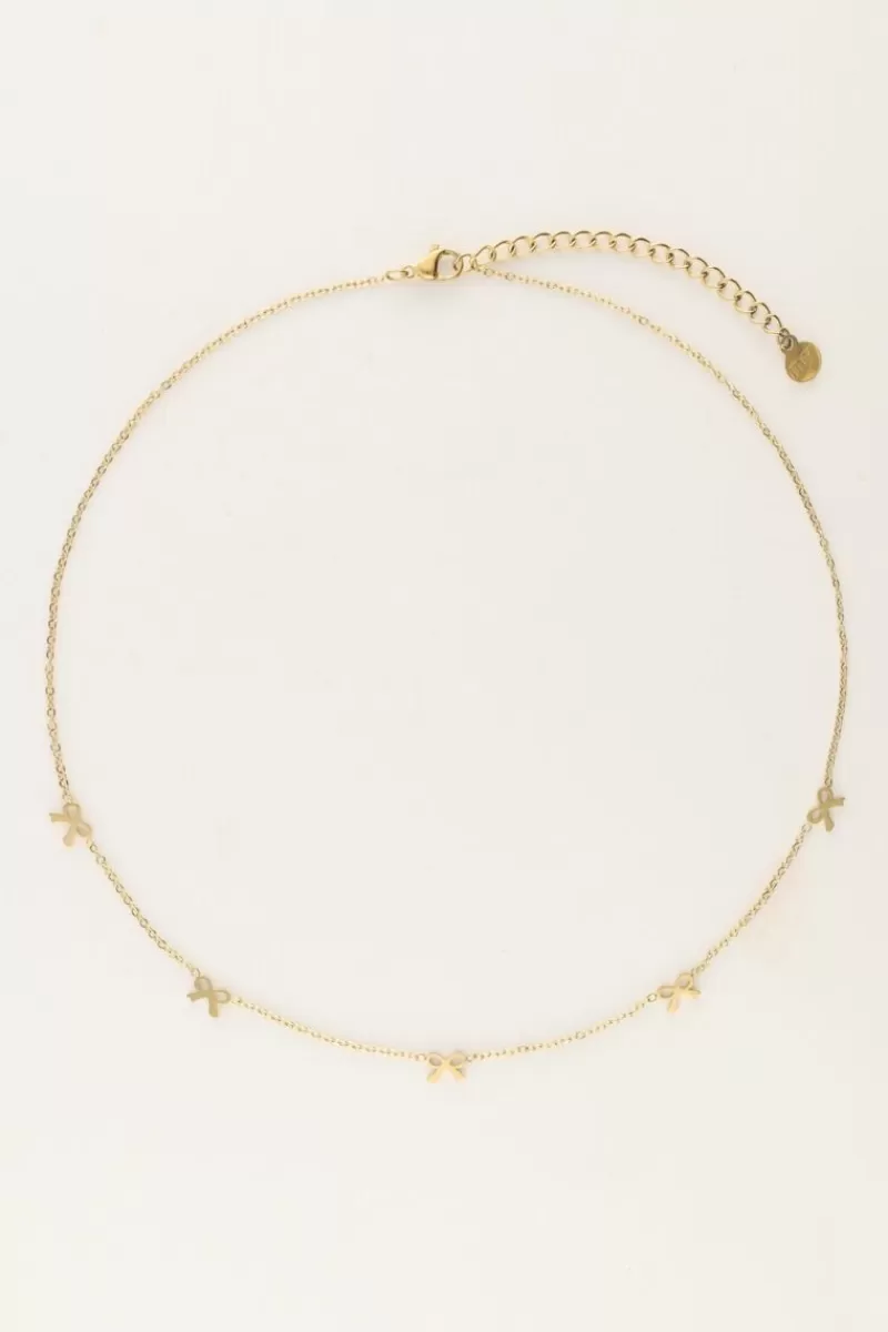 My Jewellery Collier Minimaliste Avec 5 Mini Nœuds