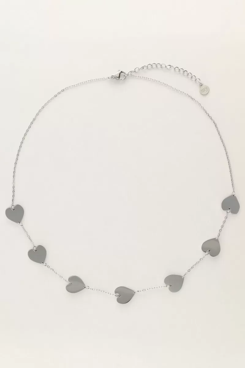 My Jewellery Collier Minimaliste Avec Cœurs